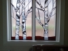 window screen - birch trees 2